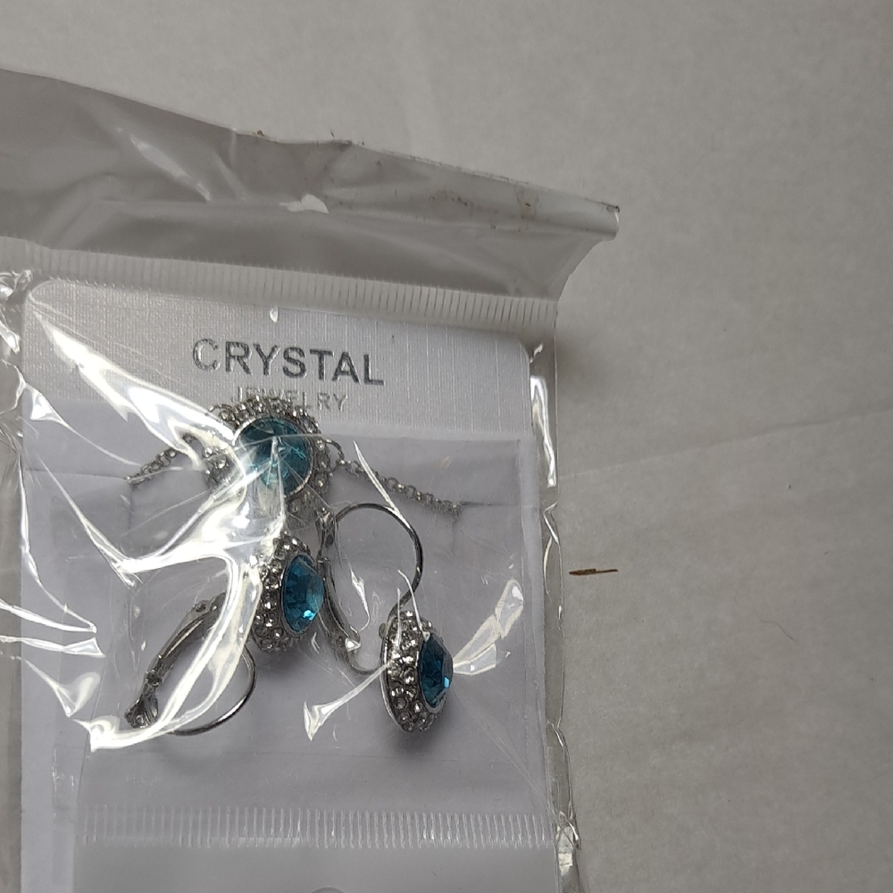 Blue and Silver Jewelry Set